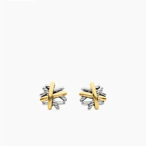Cross over stud David Yurman earrings